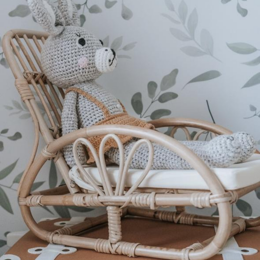 rattan doll high chair