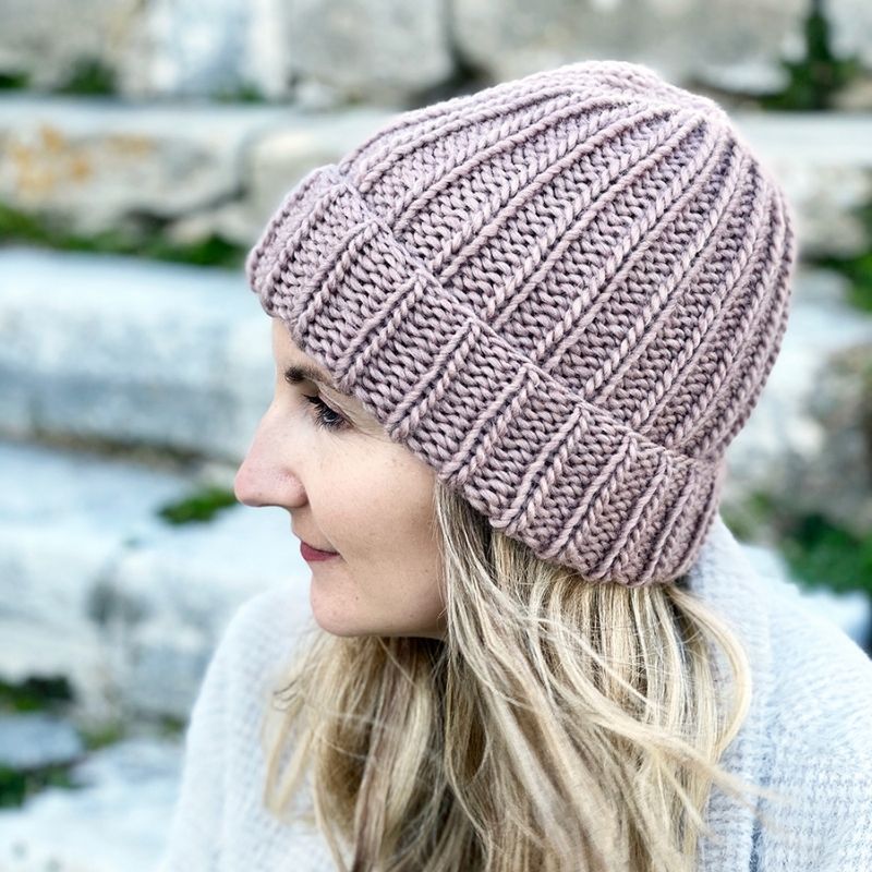 Beginner Beanie Hat Knitting Pattern