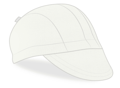 Animated gif of a sketched cycling cap with panels that change colors.