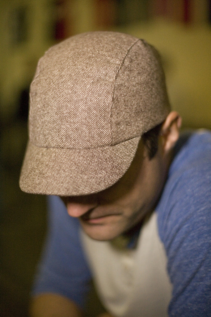 tweed cycling cap