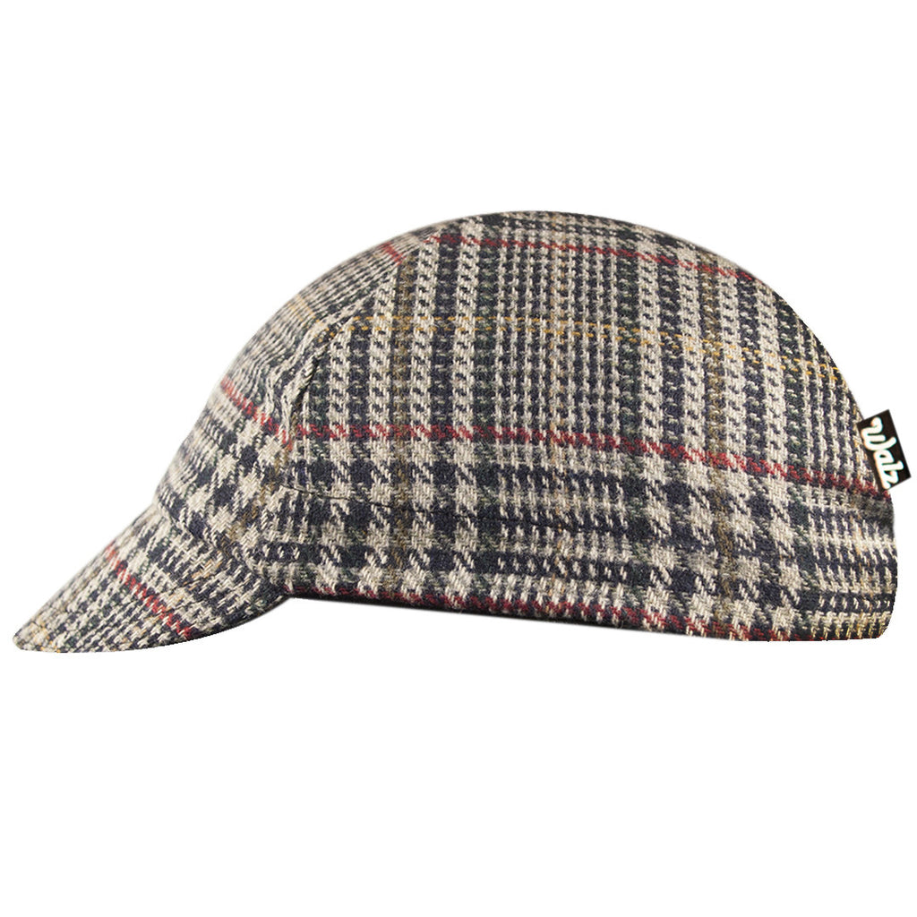 plaid cycling cap