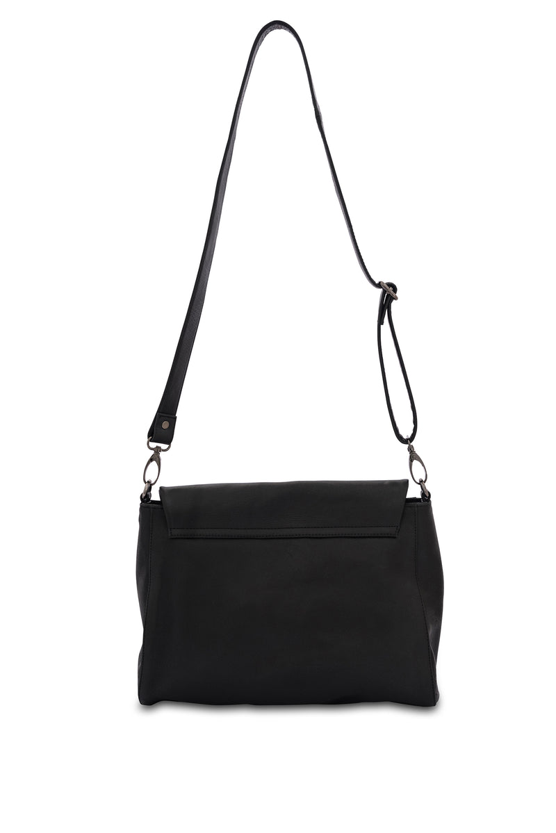 Singapore Leather Crossbody Bag - Black – Bahru Leather