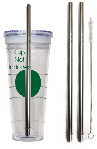 Reusable glass straws for beverages, drinks, Coldsea tubes