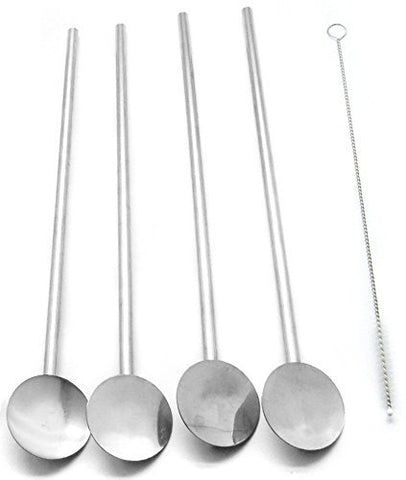 StainlessLUX 77503 Brilliant Stainless Steel Long Spoons / Stirrer Set (2  Pieces / Set)