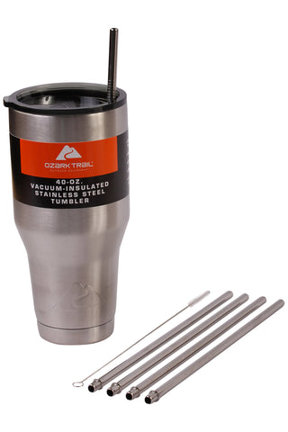 4 Bend Stainless Steel Straws for Rocky Mountain 30 Ounce Double-Wall –