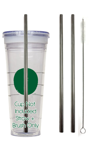 Large Cups with Straws