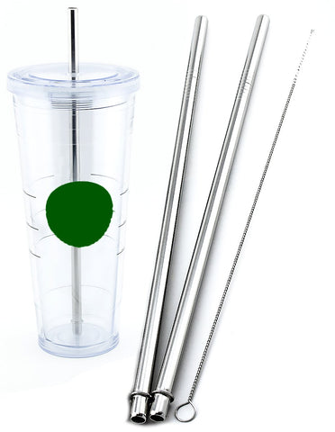 Reusable Hot Coffee Straws-Unbreakable! Monster Straw® Brand. Premium  Tumbler Replacement Plastic Straws for Hot Drinks, Red & White Striped  Straws