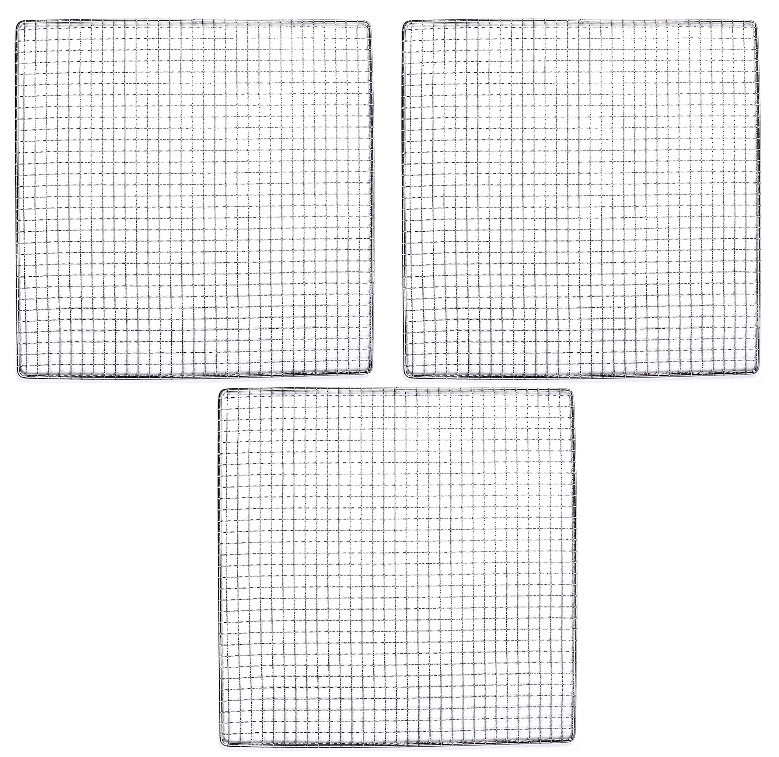 3 Excalibur Dehydrator Stainless Steel Trays Replacement UPGRADE Food Shelf Mesh