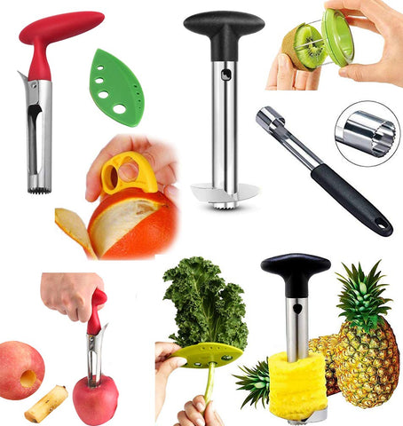 HEVIRGO Peeler, Kiwi Peeler Portable Practical ABS Digging Core Fruit  Cutter Slicer for Daily Life, Green