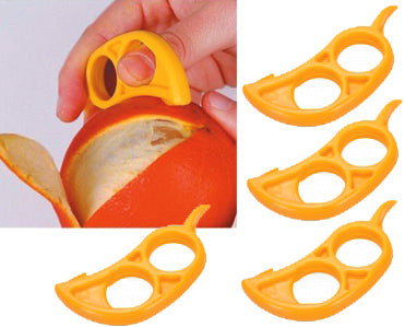 10pcs Random Color Thickened Orange Peeler, Ring-shaped Opener,  Mouse-shaped Opener For Kitchen, Pomegranate Peel & Seed Remover