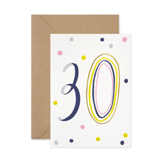 Paper Parade | 30th Birthday Card