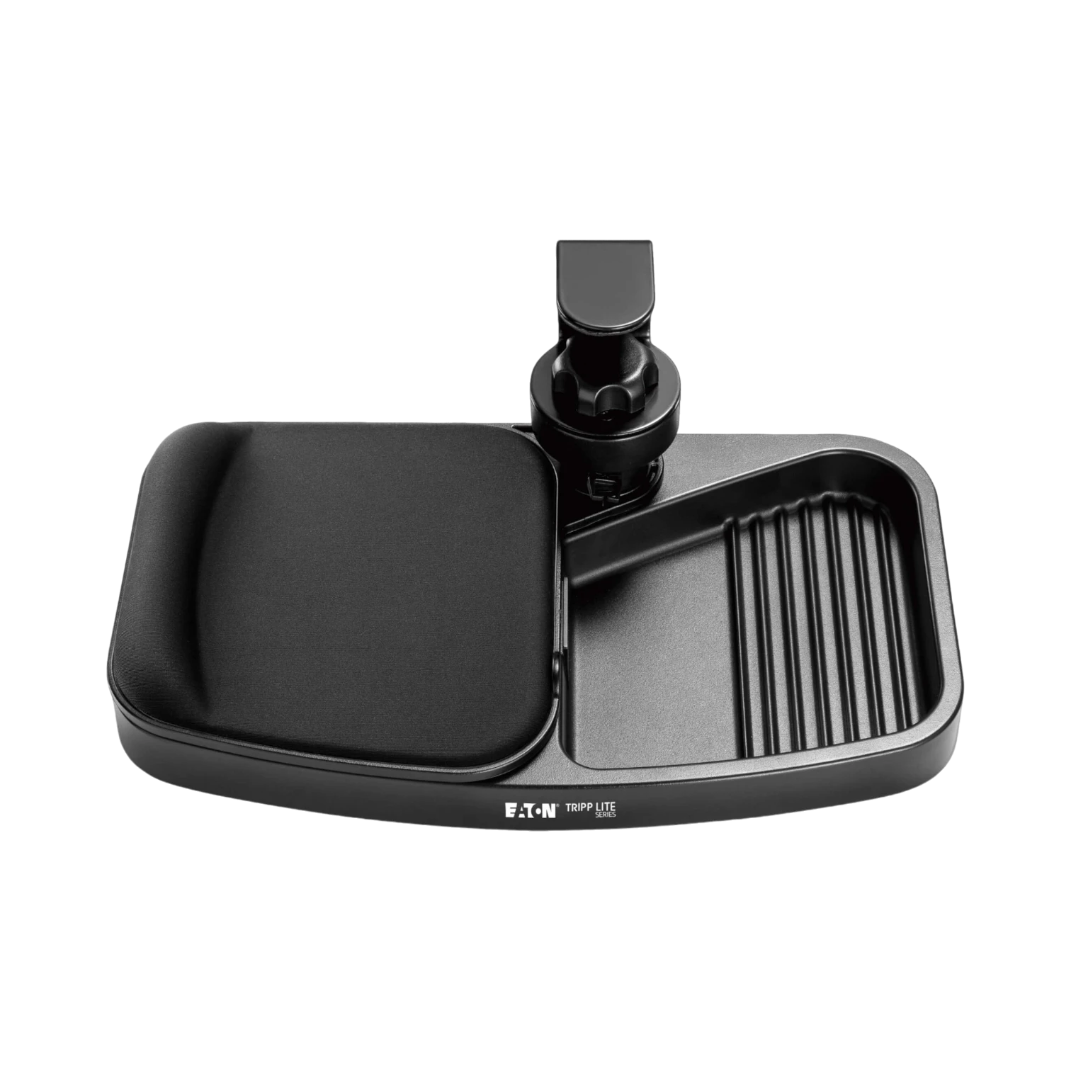 Tripp Lite Under-Desk Clamp-On Storage Tray with Built-In Mouse Pad and Wrist Rest