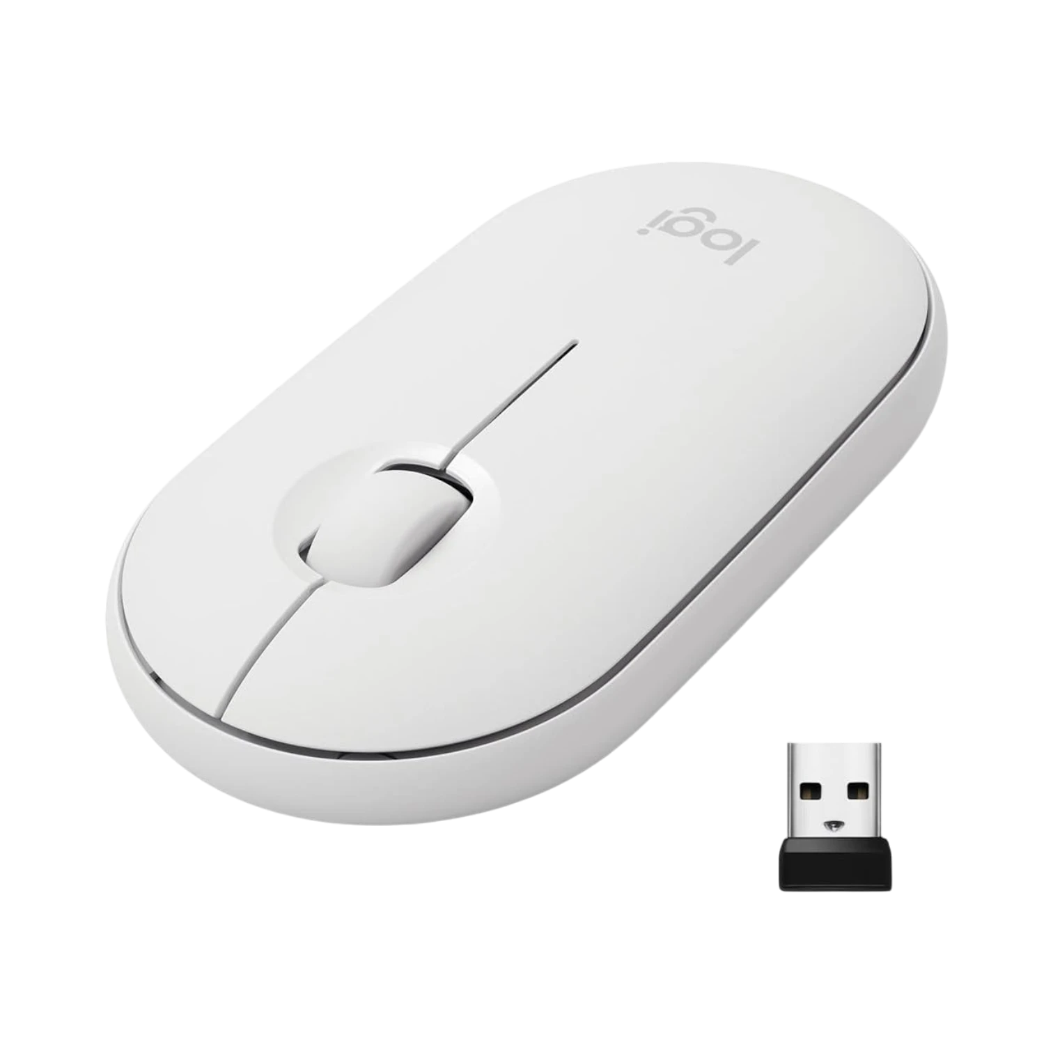 Logitech Slim Wireless Bluetooth Mouse (Off-White)