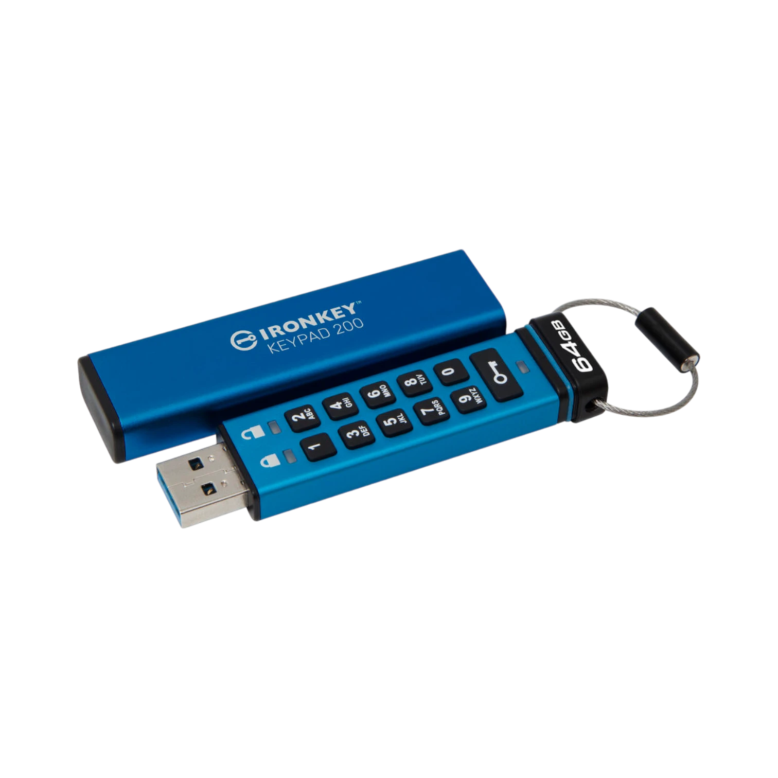 Kingston IronKey Keypad 200 USB-A 3.2 Gen 1 64GB Flash Drive