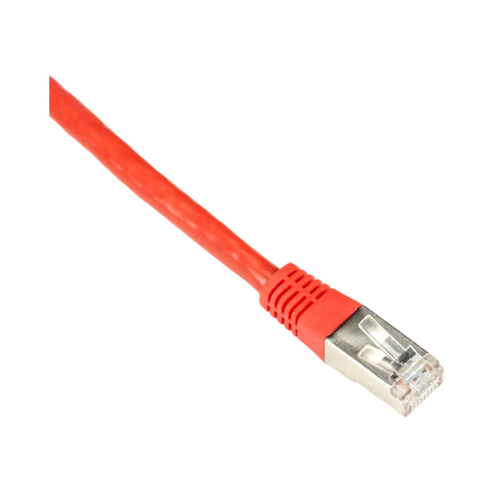Black Box 5ft CAT6 Ethernet Patch Cable Shielded Slim Boot (Red)