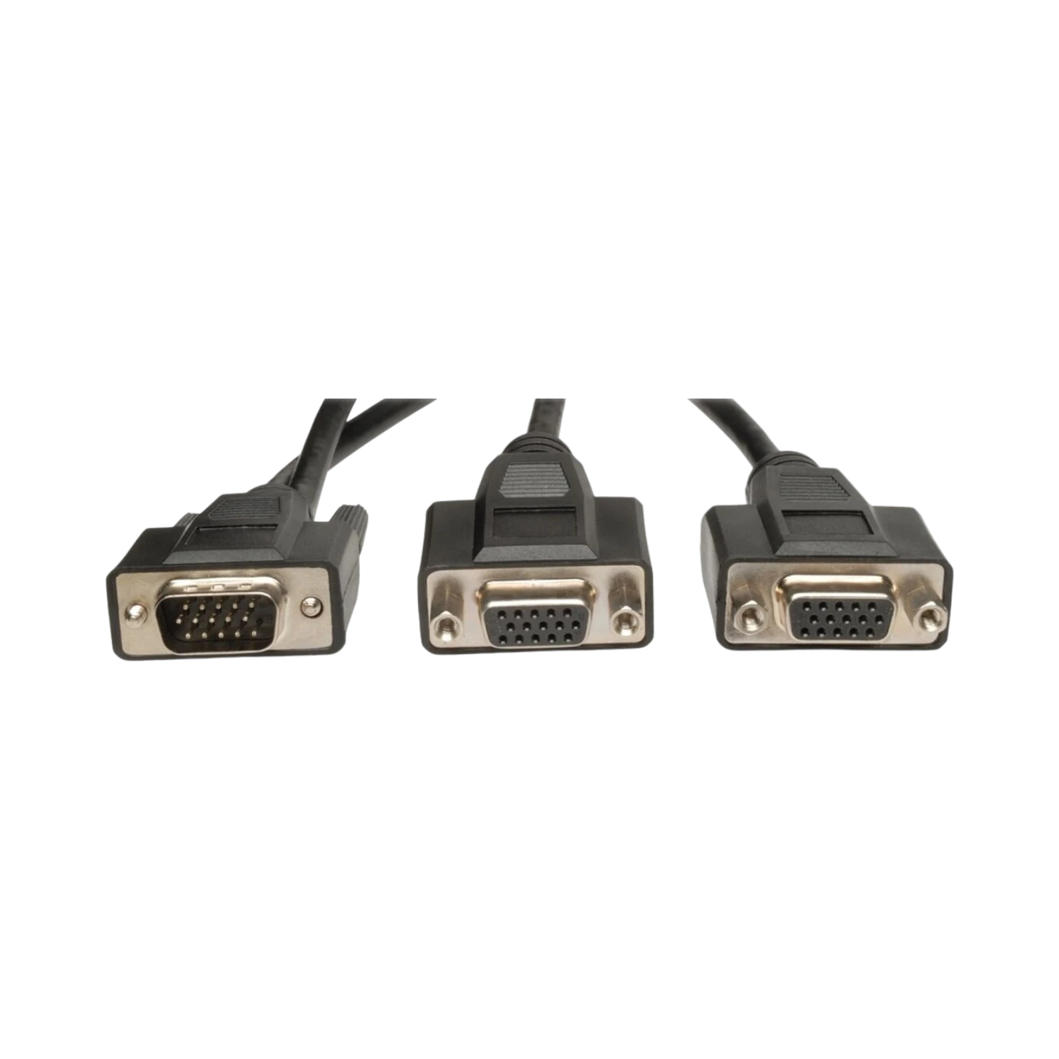 Tripp Lite VGA Monitor Y Splitter Cable, High Resolution (HD15 M to 2x HD15 F), 1 ft. (0.31 m)