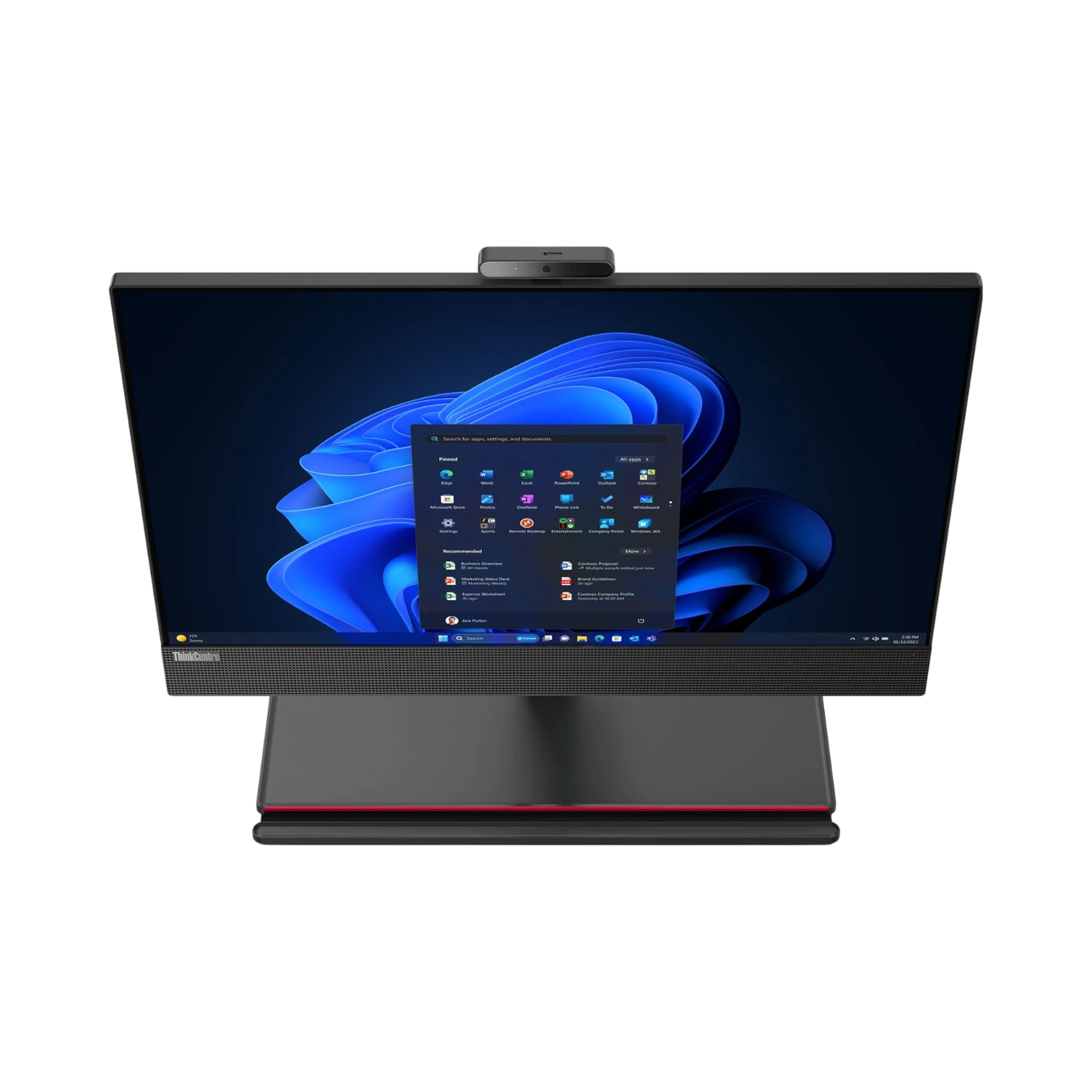 Lenovo ThinkCentre M90a Gen 5 23.8" Multi-Touch All-in-One Desktop Computer Intel Core i5-14500, 16GB DDR5 RAM, 256GB SSD