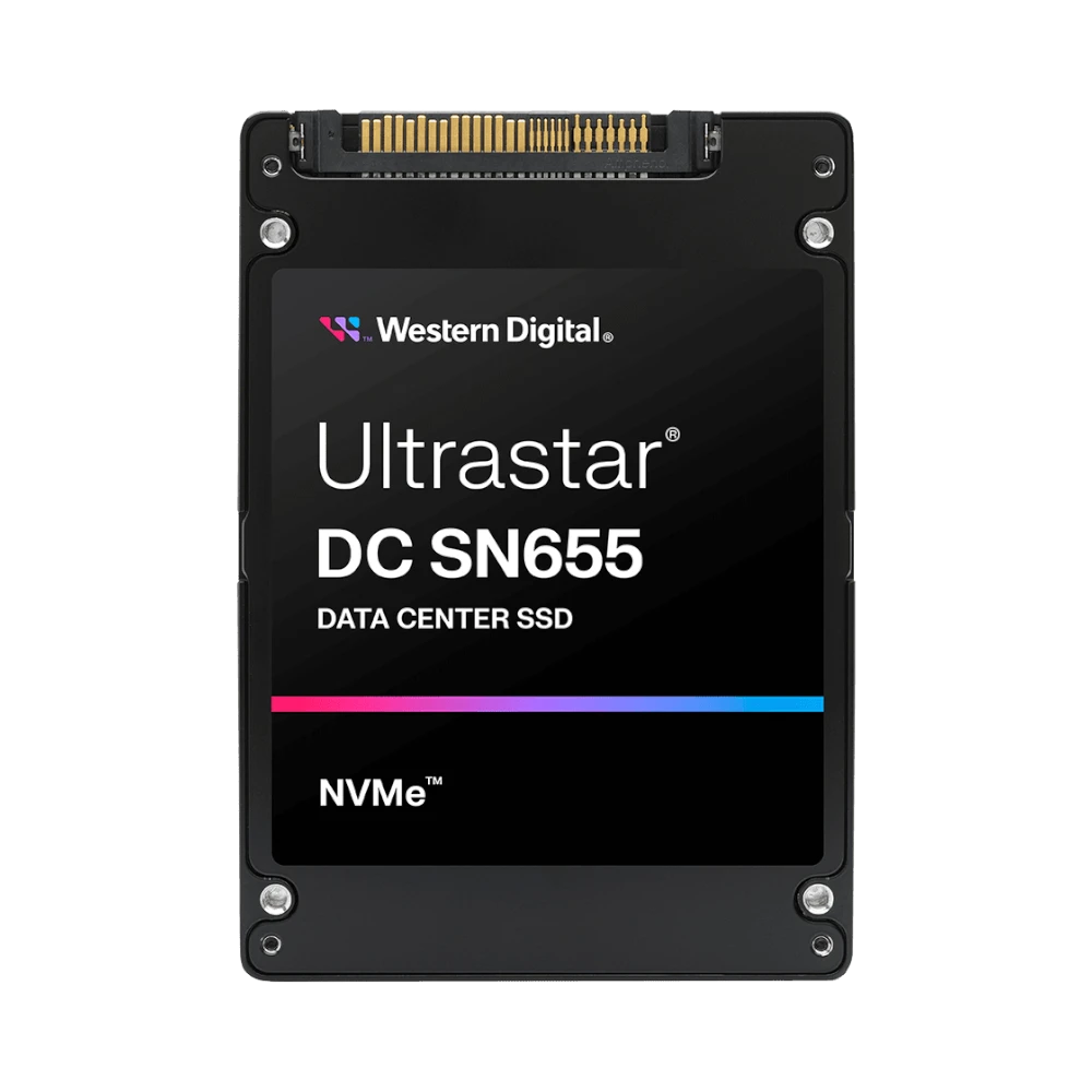 SanDisk Ultrastar DC SN655 61.44TB U.3 15mm 4300MB/s PCIe Gen4 NVMe 1.4b SSD