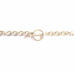 Sterling Silver Cable Chain with Toggle