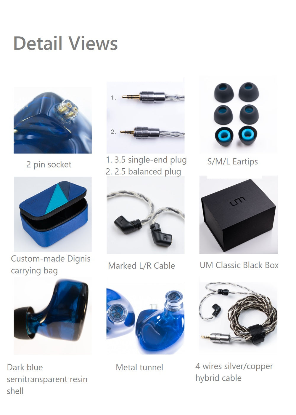 UM Universal mini MEST, Open Air Balanced Armature Drivers X Bone Conduction Driver HIFI IEMs - MusicTeck