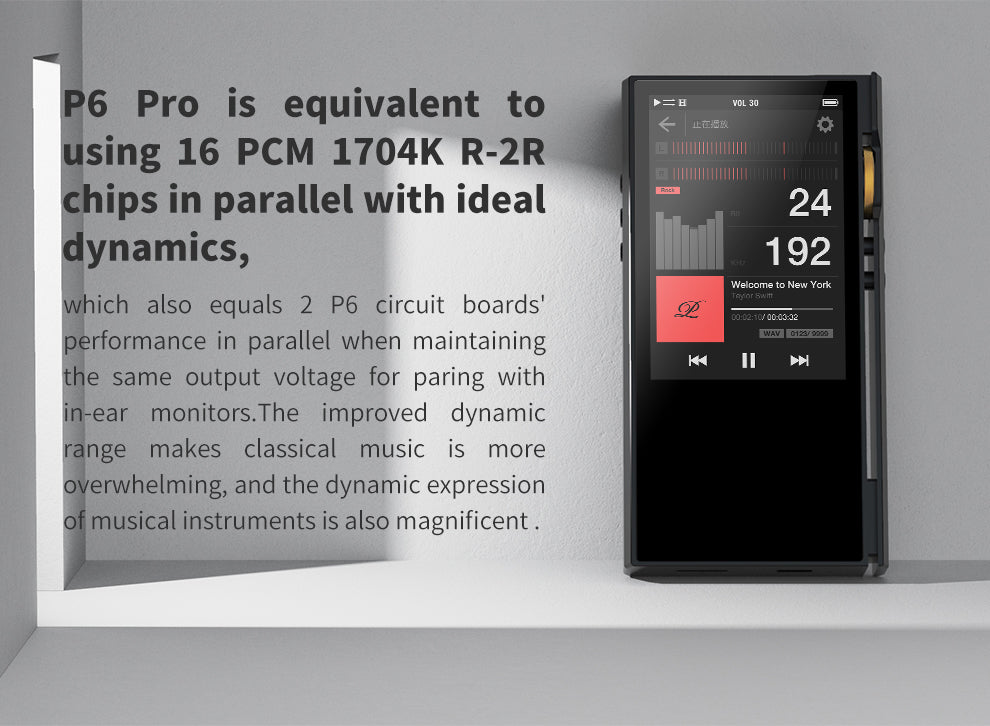 Luxury Precision P6 Pro Advanced Discrete R-2R Portable Audio Player - MusicTeck