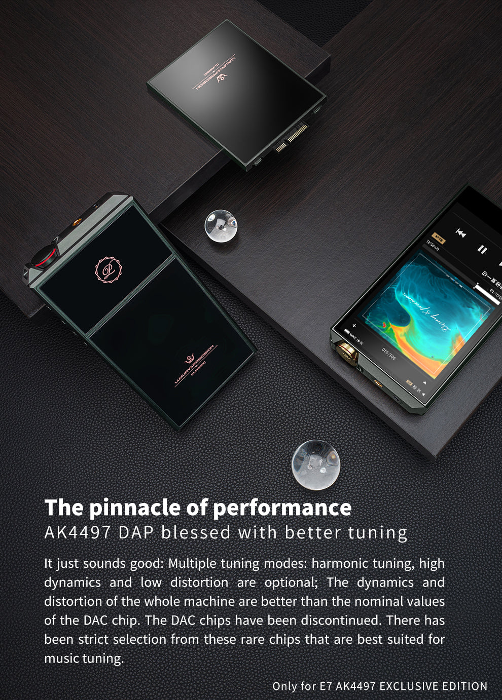 Luxury Precision  E7, the new 7 series modular flagship DAP - MusicTeck