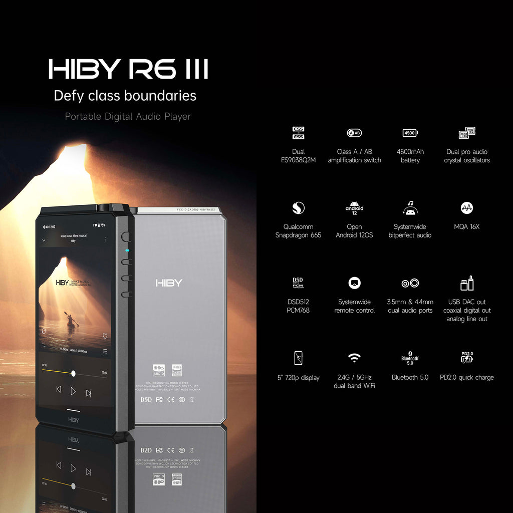 HiBy R6 GEN III Portable Digital Audio Player - MusicTeck