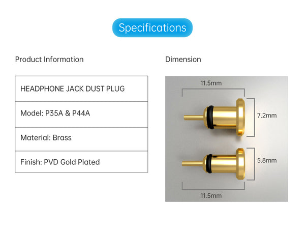 Cayin Headphone Jack Dust Plug - MusicTeck