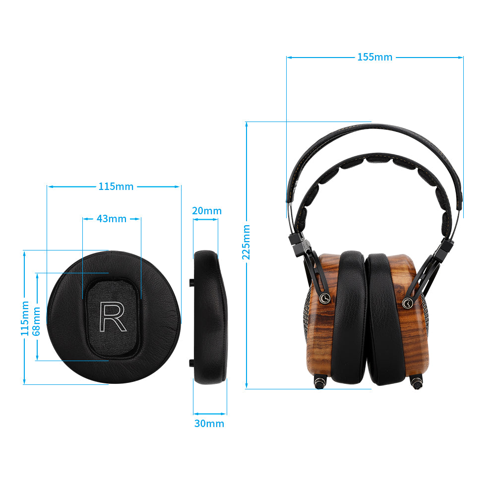 SendyAudio Peacock Headphone Replaceable Earpad (One Pair) - MusicTeck