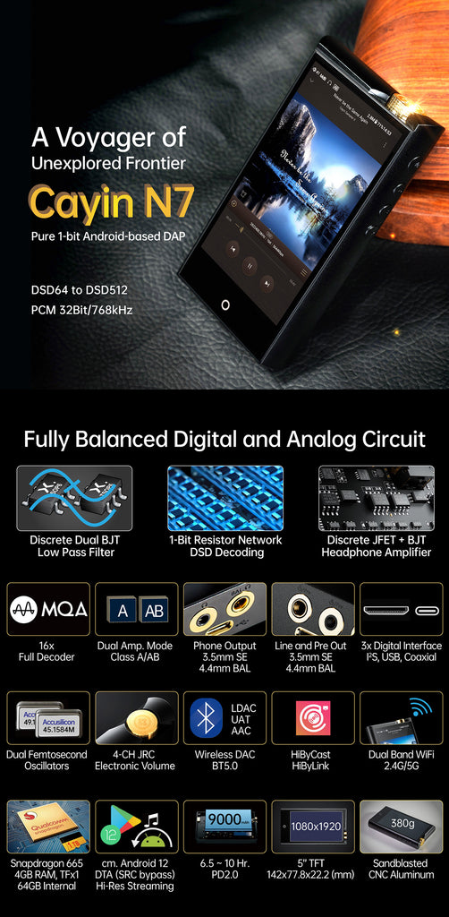 Cayin N7 Master Quality Digital Audio Player