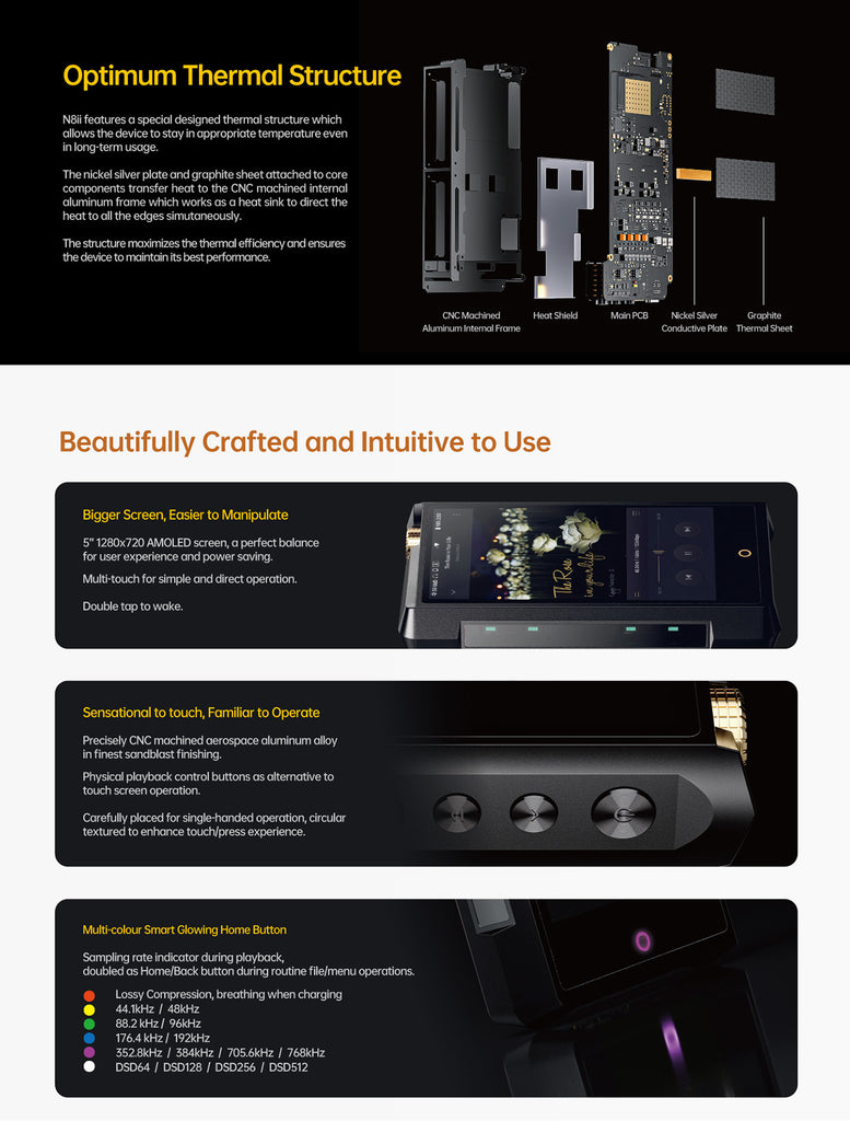 Cayin N8ii Master Quality digitale audiospeler - MusicTeck