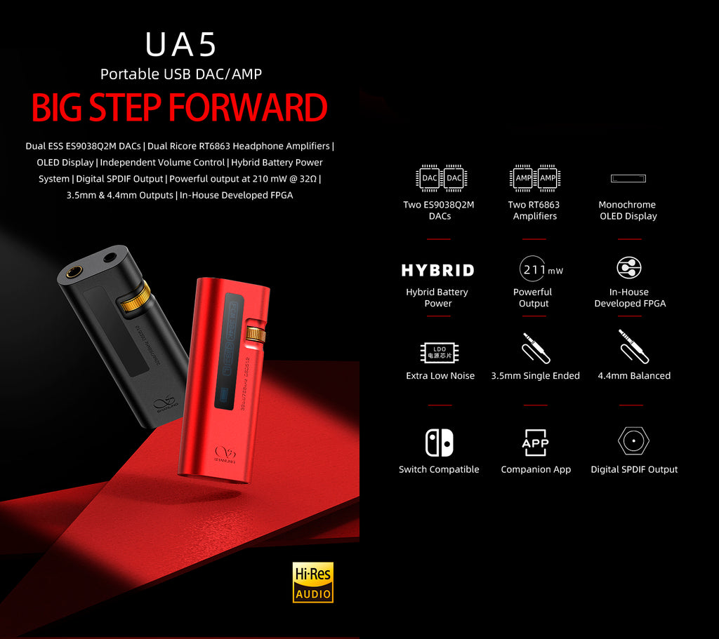 Shanling UA5 Portable USB DAC/AMP - MusicTeck