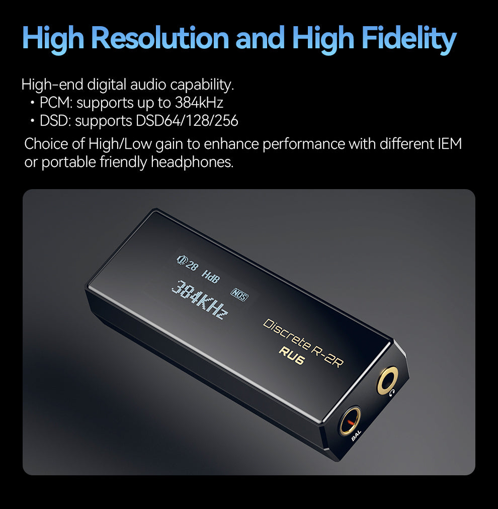 Cayin RU7 Portable USB DAC/Amp Dongle