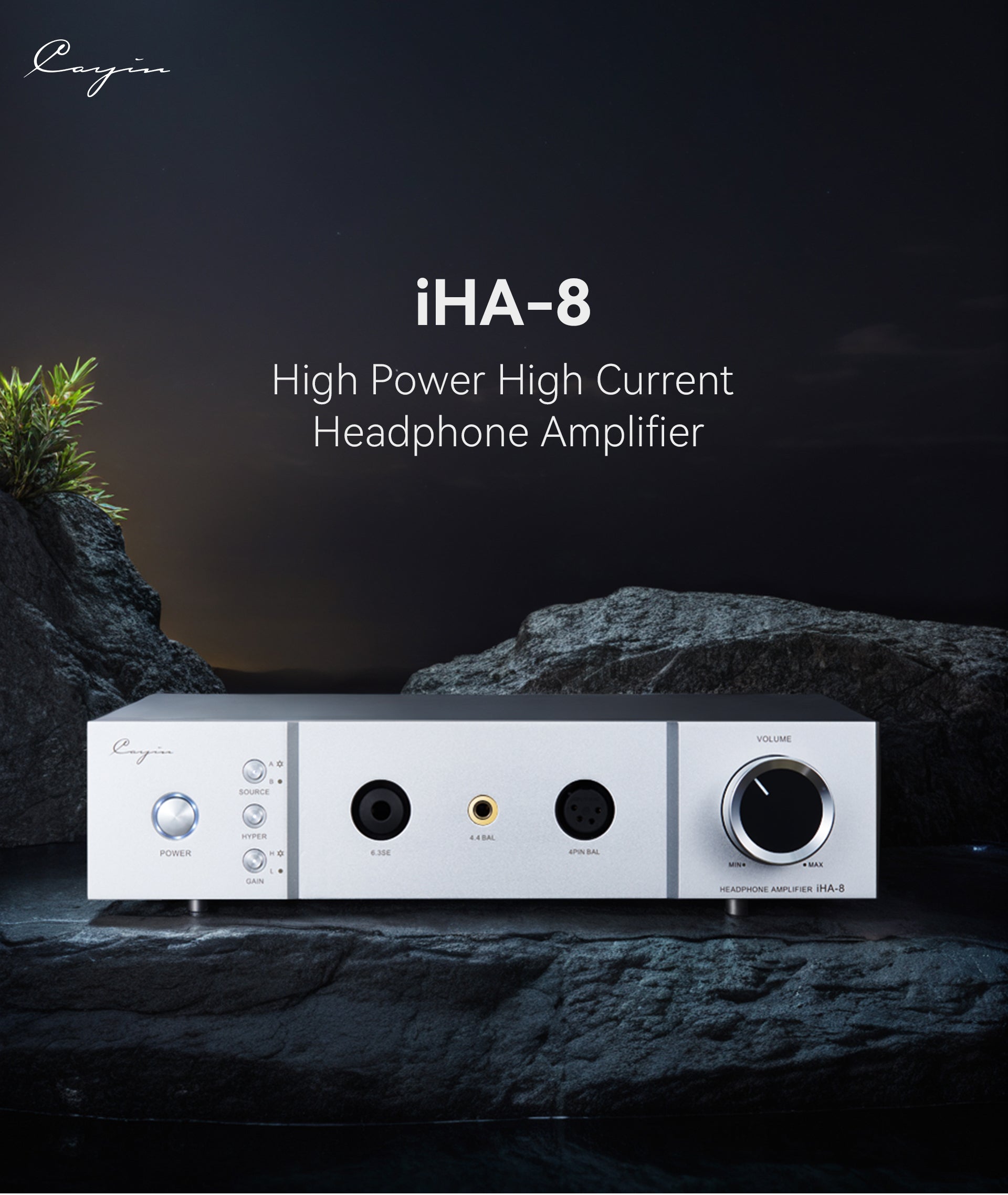 Cayin IHA-8 High Power High Current Headphone Amplifier - MusicTeck