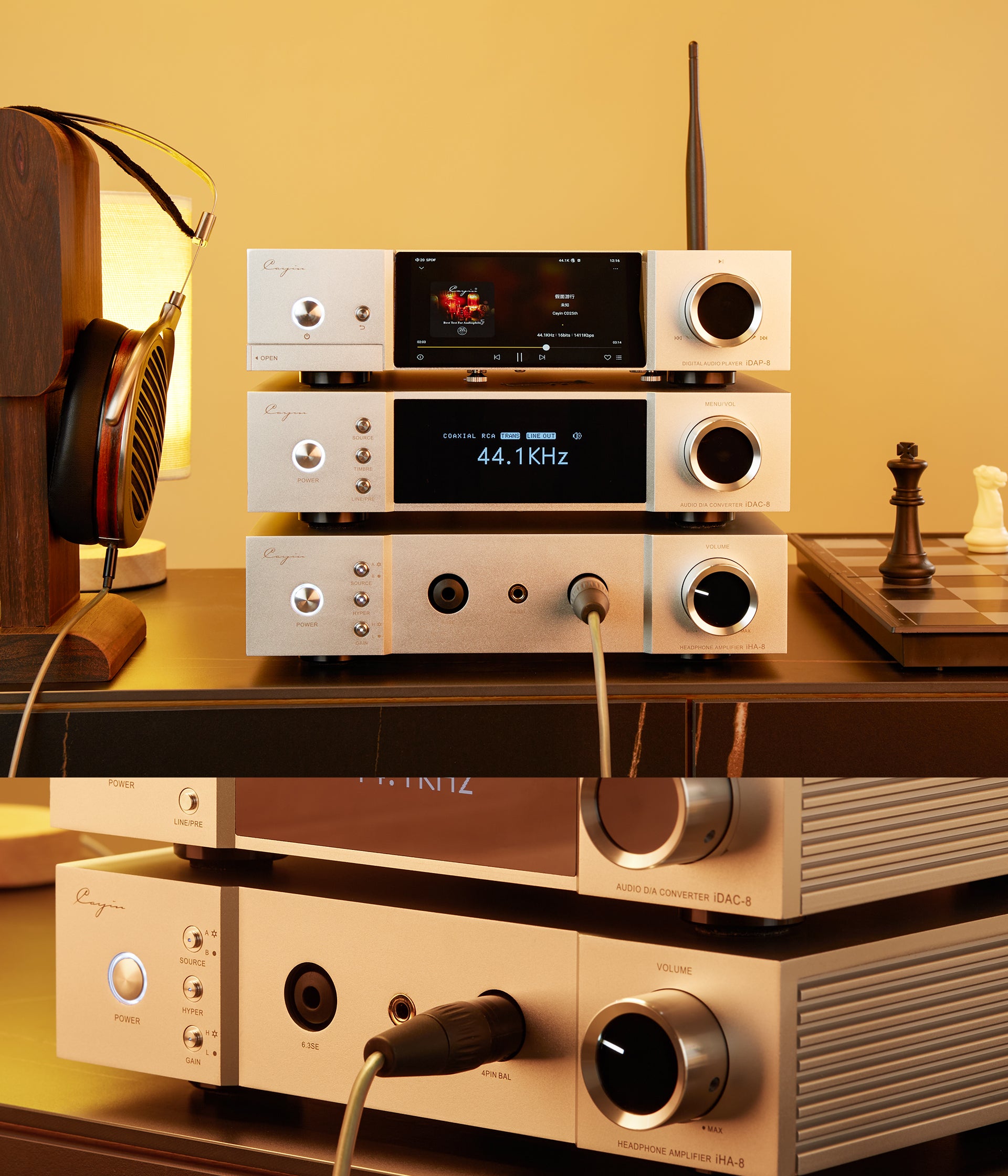 Cayin IHA-8 High Power High Current Headphone Amplifier - MusicTeck