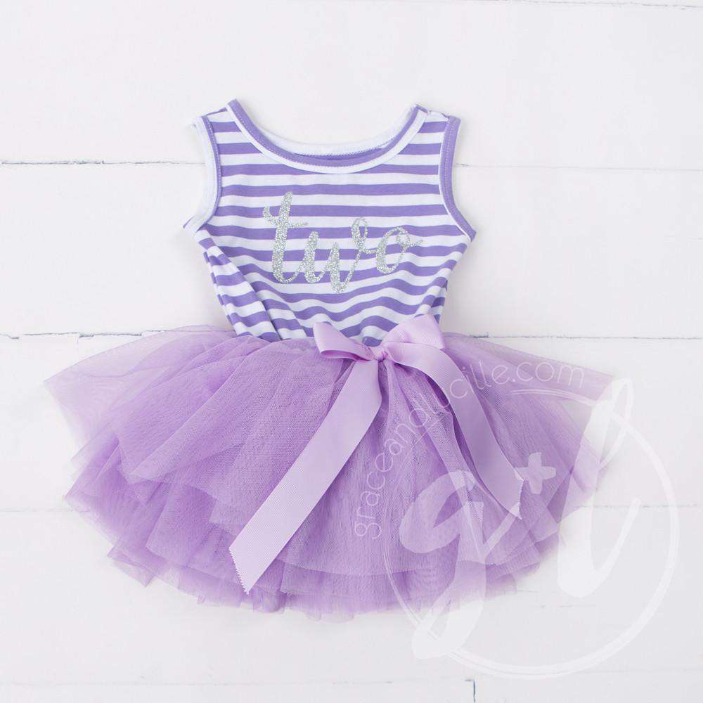 purple birthday dress