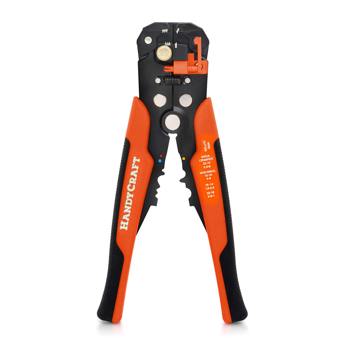 HandyCraft 5-in-1 Wire Stripper Tool – Automatic Stripping, Cutting, and Crimping Tool for Electrical Wires – Multi-Function Wire Cutter and Crimper for 10-24 AWG, Precision Hand Tool