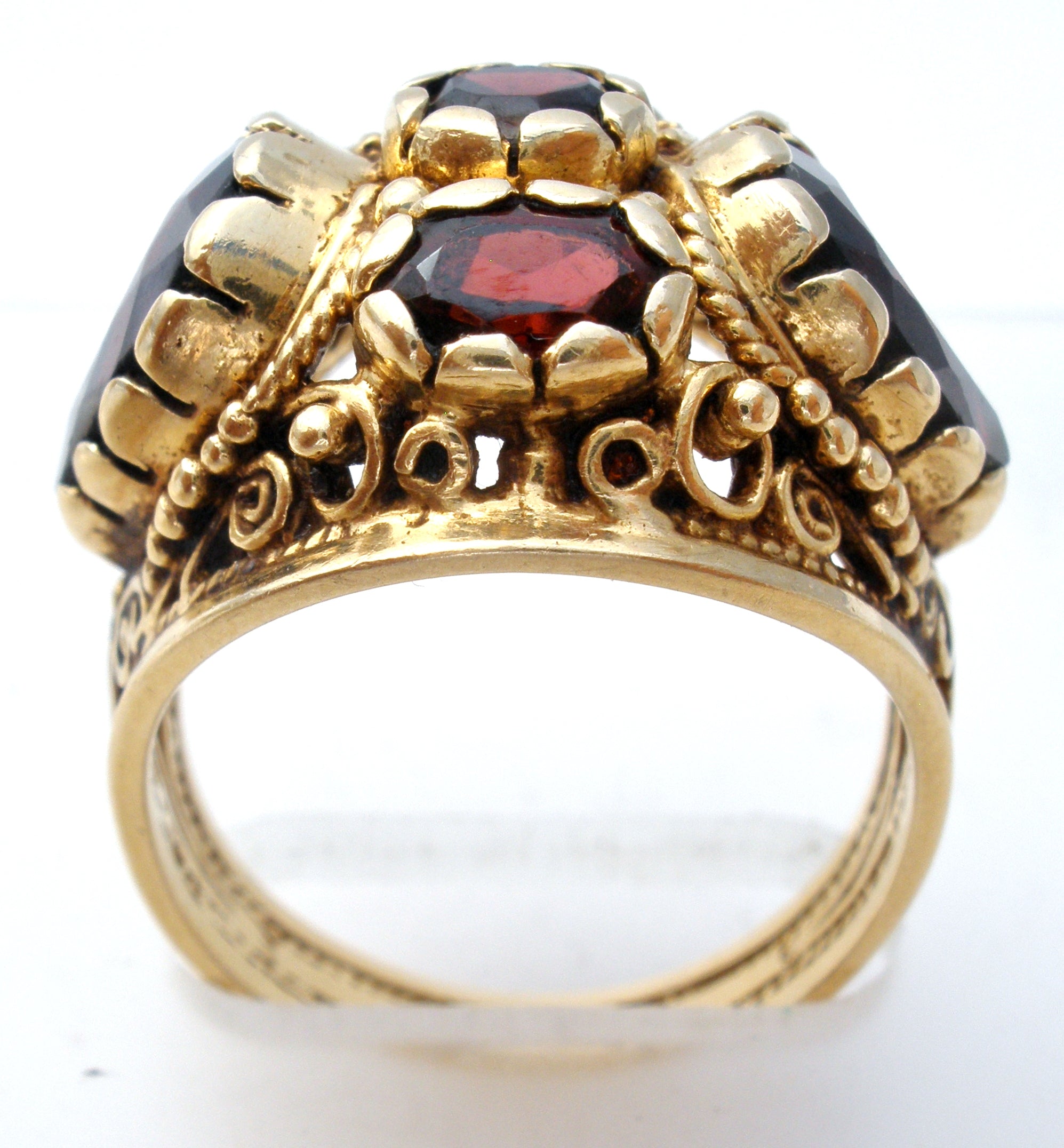 14K Gold Garnet Ring Size 8.5 Vintage – The Jewelry Lady's Store
