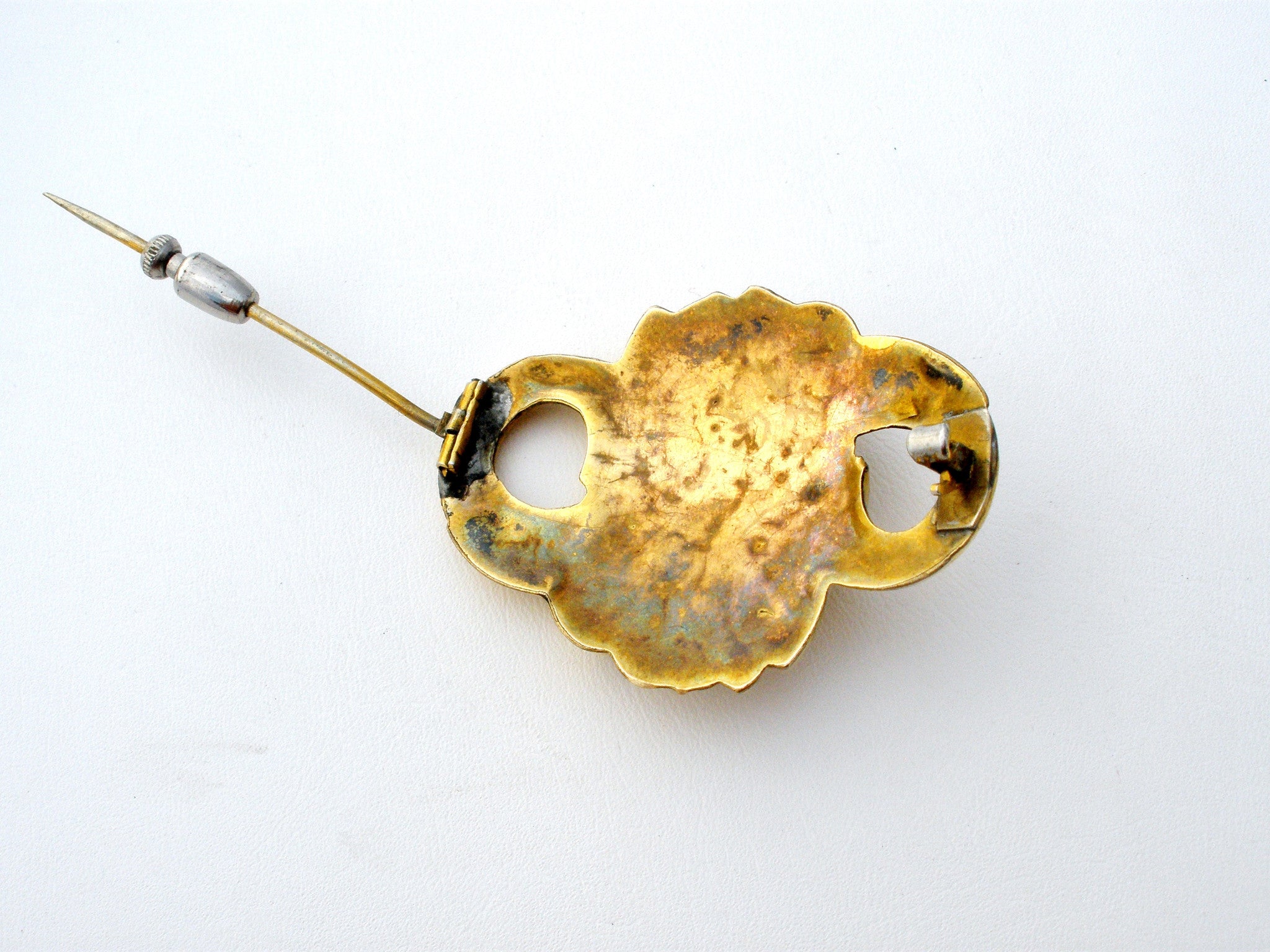 gold plated brooch