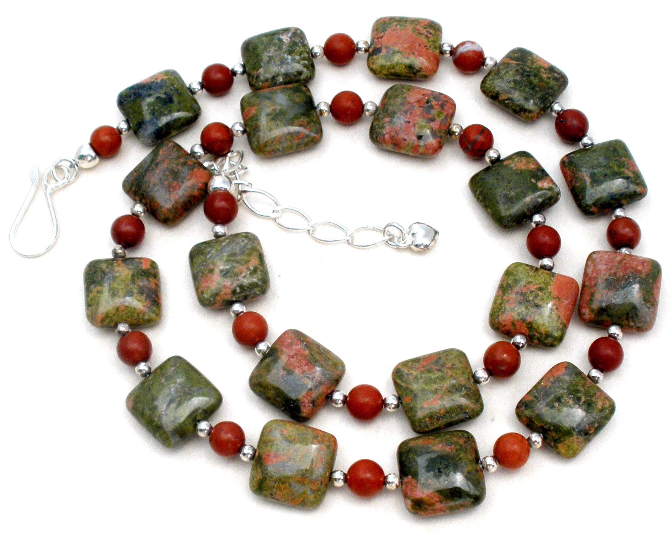 Jay King Green Jasper Bead Necklace