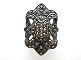 Sterling Silver Marcasite Ring Size 5.5 - The Jewelry Lady's Store