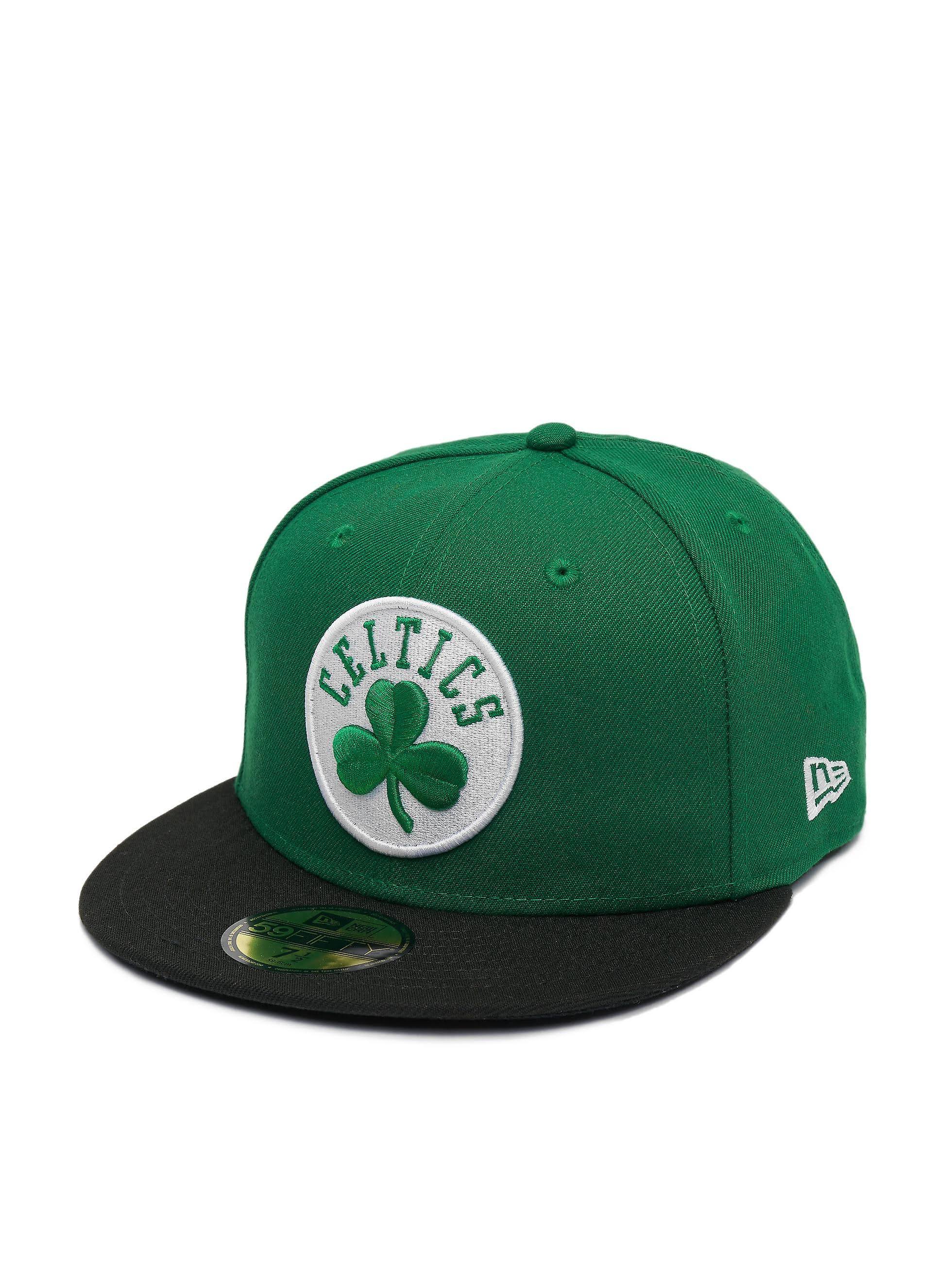 Boston Celtics New Era Nba 59fifty Team Cap - Men s Black Size 7 5/8