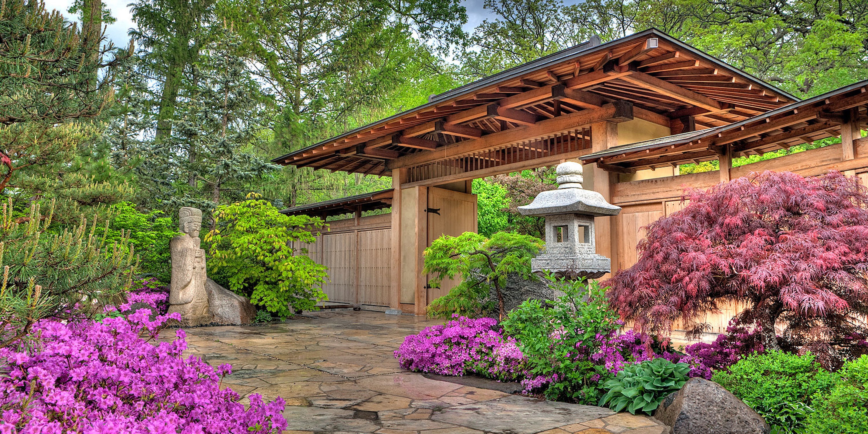 Japanese Stone Lanterns Basins Stone Forest