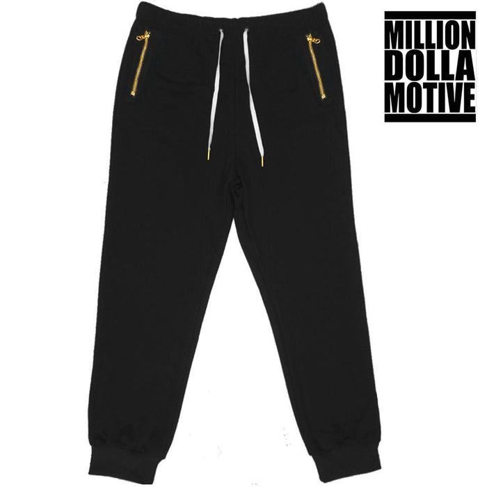 black and gold joggers