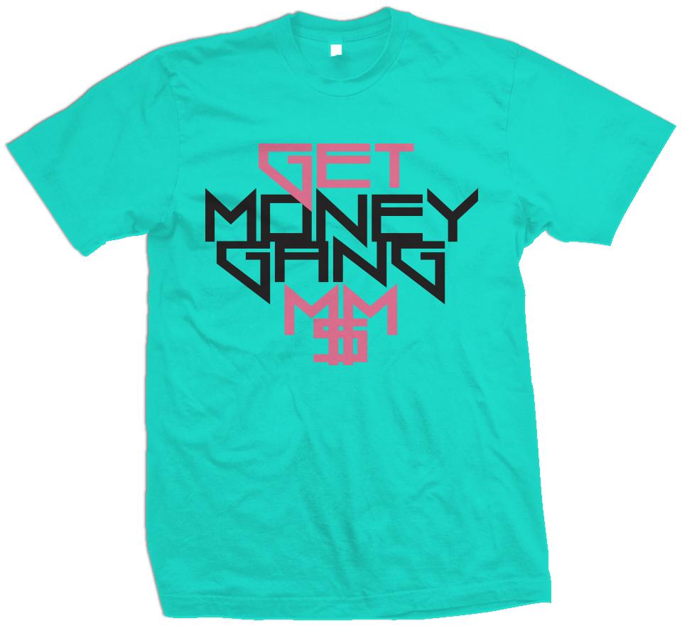 Get Money Gang - Aqua Blue T-Shirt – Million Dolla Motive