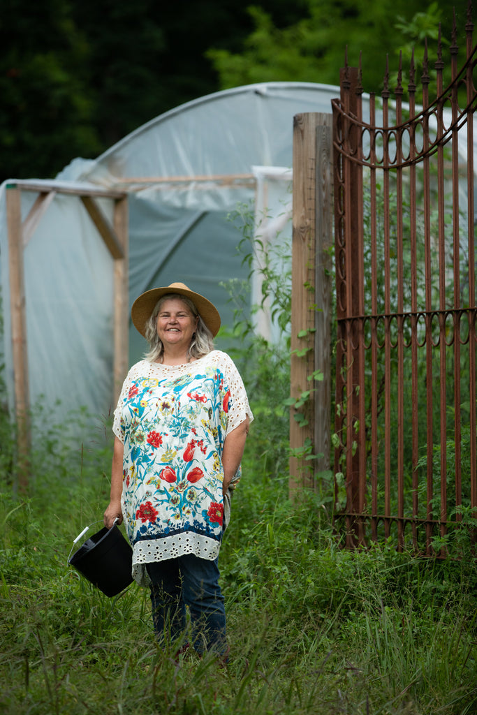 Susan Lyell at Restoration Rose Farm