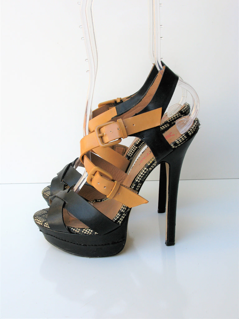 justfab strappy heels