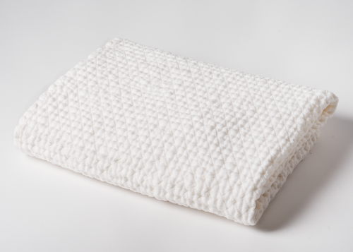 Large Waffle Linen Bath Towel Bath Towels Very Soft Linen Towel Pure White  Medium Weight Towel 