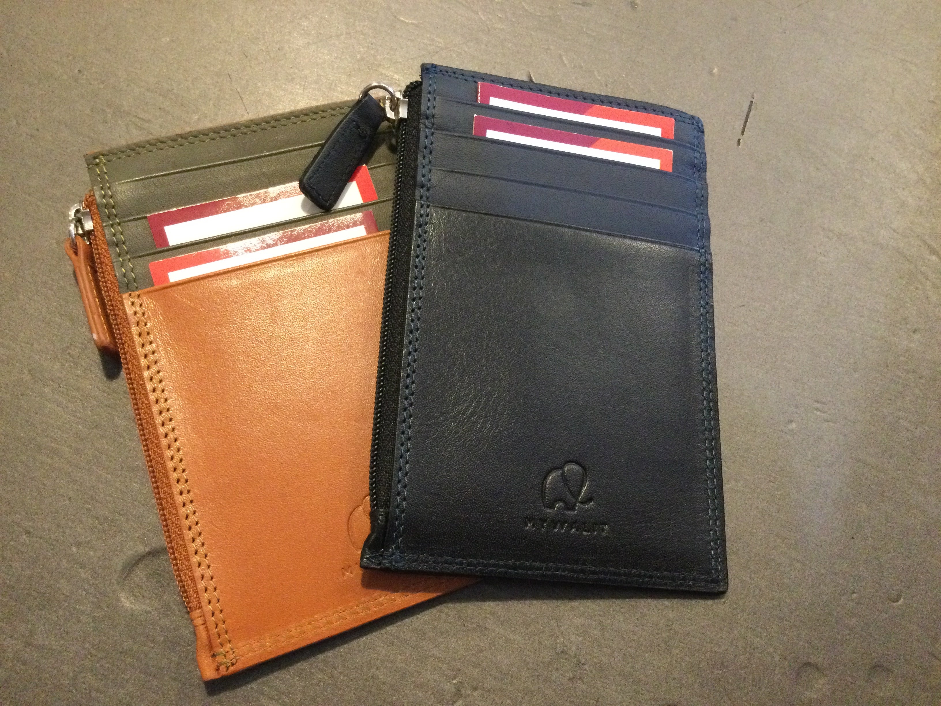 large RFID credit card holder with coin purse