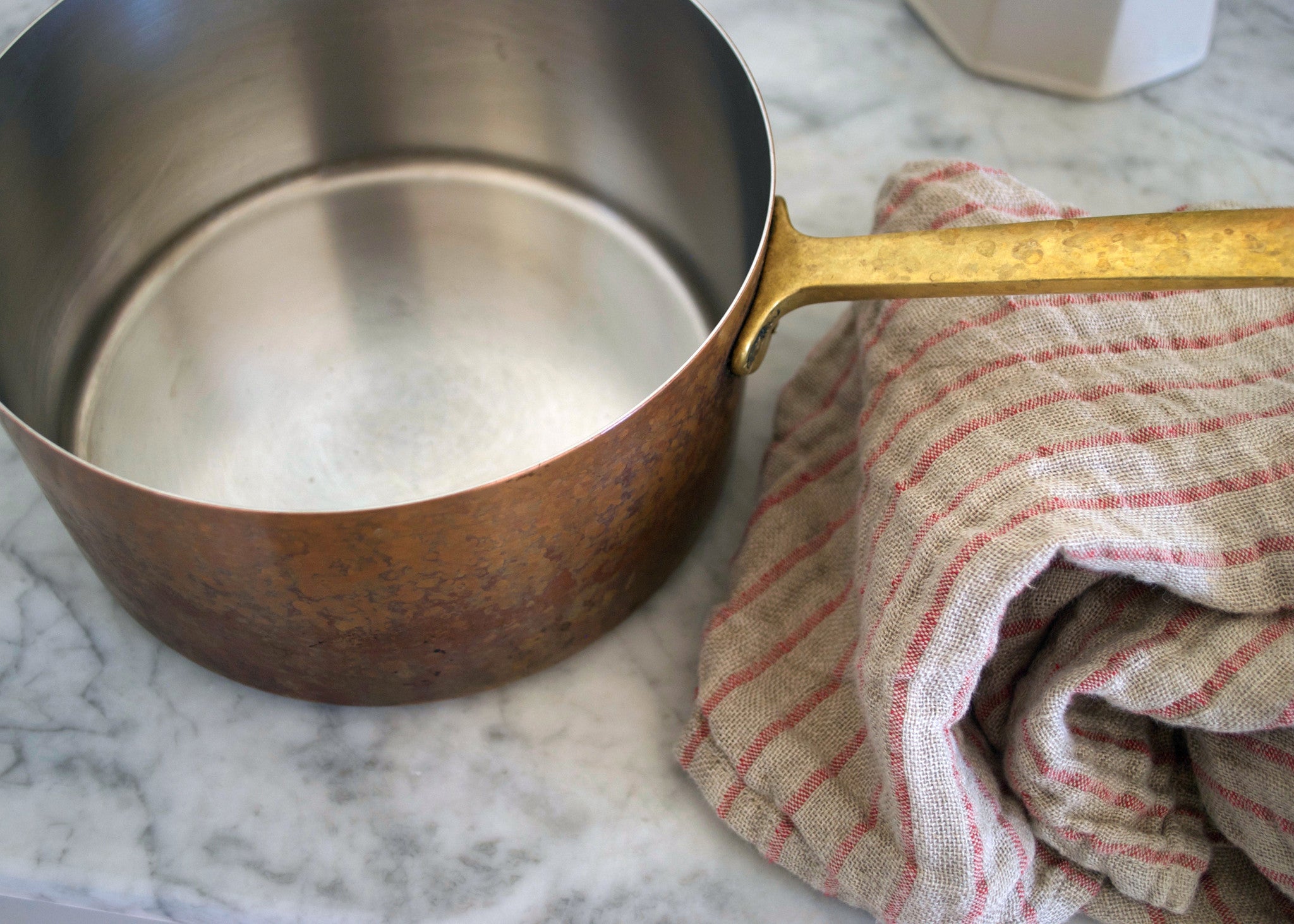 two-ply stripe linen oversized dish towel